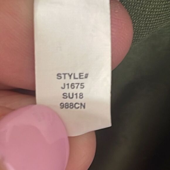 Madewell Crop Anorak Jacket In Desert Olive, 2 Patch and 2 Side Seam Pockets, XS - Picture 16 of 16